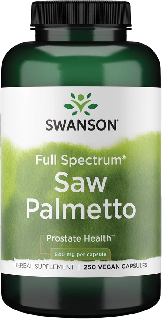 Saw Palmetto - Herbal Supplement Promoting Male Prostate Health Support - Natural Hair Supplement & Urinary Health Support - 540 Mg 250 Capsules