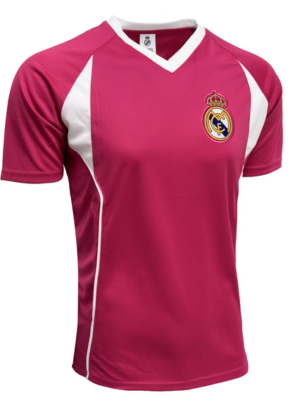 Official Rhinox Real Madrid FC Pink Jersey - Licensed Away/Third Kit Fan Shirt