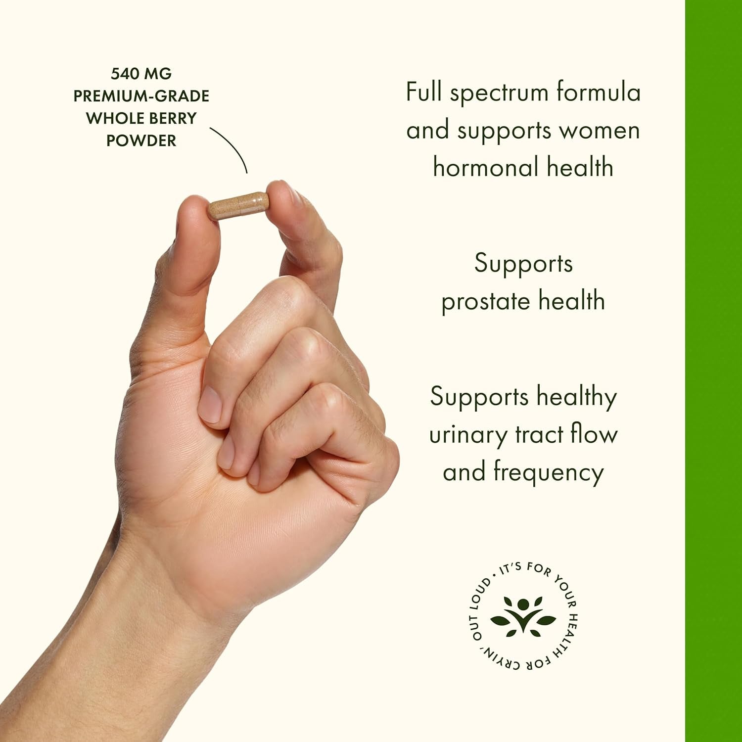 Saw Palmetto - Herbal Supplement Promoting Male Prostate Health Support - Natural Hair Supplement & Urinary Health Support - 540 Mg 250 Capsules